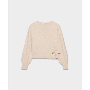 Wilfred SoftSpoke Cassidy Sweater in Heather Light Oatmeal, size XS